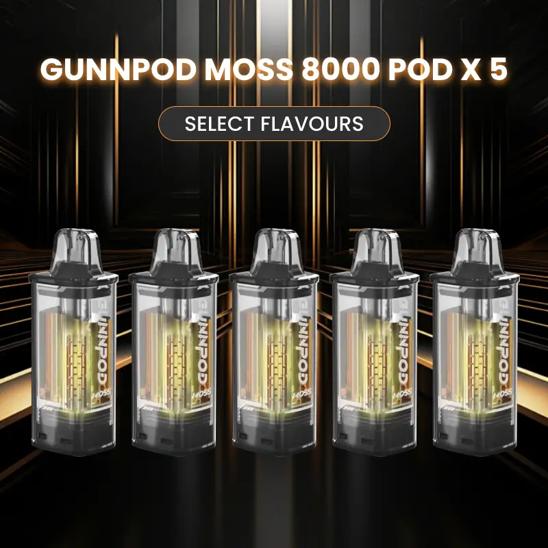 GUNNPOD-MOSS-8000-PUFFS-POD-X-5